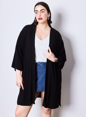 Blusa Capa Kimono Estampada