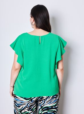 Imagen 2 del producto Blusa Color Maga Vuelos Talla Cyan