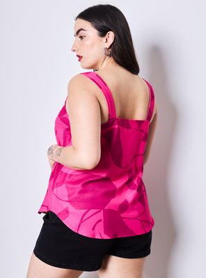 Imagen 2 del producto Blusa Estampada sin Mangas Pabilos Gruesos
