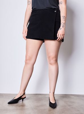 Falda Pantalón Cruzada Denim Curvy