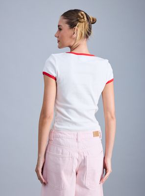 Imagen 2 del producto Polera Licencia con Piping Contratono