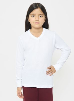Pack 2 Camiseta Cuello V Micropanal Térmico Niña