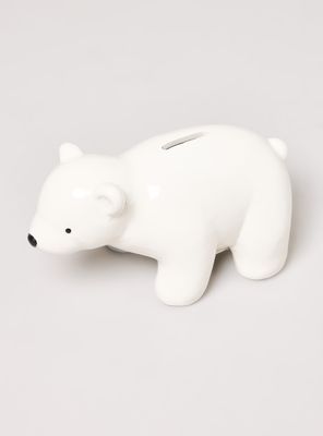 Alcancía de Oso Blanco