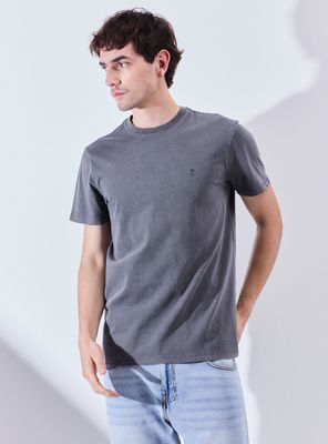 Polera Básica Lavada Regular Fit