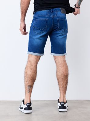 Imagen 2 del producto Bermuda Oscuro Lavado con Trastado