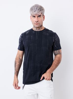 Polera Full Estampado Texturada