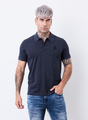 Polera Melange con Bordado