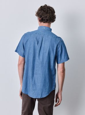 Imagen 2 del producto Camisa Denim Regular Fit Manga Corta