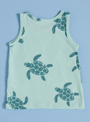 Imagen 2 del producto Polera sin Manga Estampada de Algodón