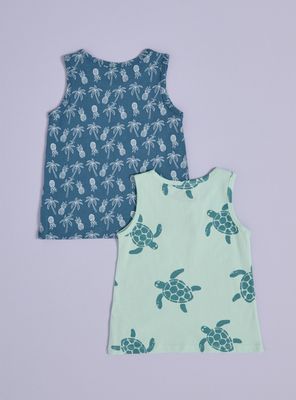 Imagen 2 del producto Polera Bipack Estampada sin Manga