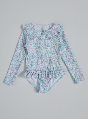 Traje de Baño con Cuello Bobo y Cierre