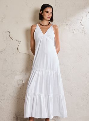 Vestido con Cortes y Detalle Espalda