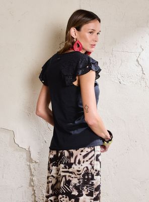 Imagen 2 del producto Polera Broderie en Mangas