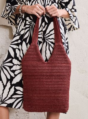 Imagen 2 del producto Set Cartera y Sombrero Raffia a Tono