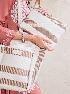 Imagen 2 del producto Set de Accesorios Bolso, Estuche y Almohada Textil Playa