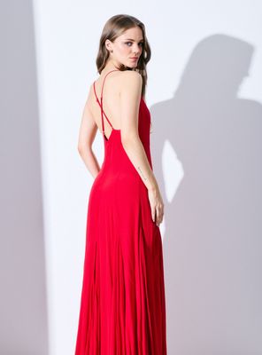 Imagen 2 del producto Vestido Largo con Cortes y Tirantes