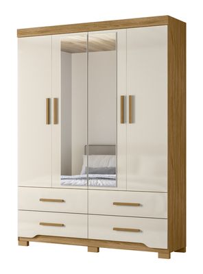 Clóset 4 Puertas 6 Cajones Capri
