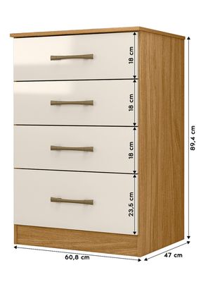 Imagen 2 del producto Cómoda Bilbao 4 Cajones