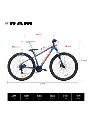 Imagen 2 del producto Bicicleta MTB Limited Aro 29' Azul Unisex