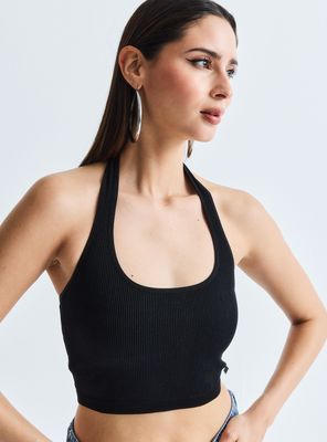 Imagen 2 del producto Polera Ajustada Amarra al Cuello