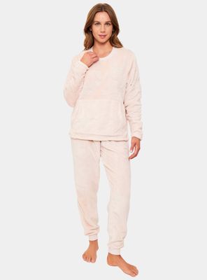 Pijama Largo Polar Fleece con Tira Ajustable