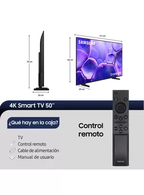 Imagen 2 del producto LED Smart TV 50"" 4K UHD Crystal U8000F 2025