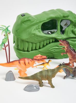 Imagen 2 del producto Cabeza de Dinosaurio Verde con Accesorios