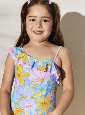 Imagen 2 del producto Traje de Baño Asimétrico con Vuelos