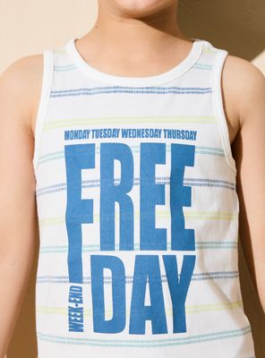 Imagen 2 del producto Polera Estampada sin Mangas de Algodón