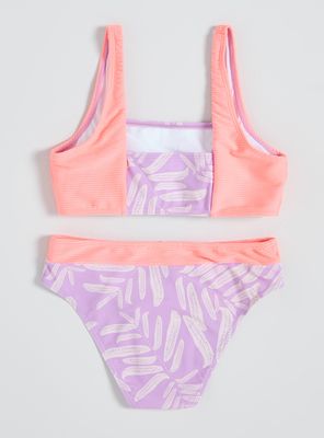 Imagen 2 del producto Bikini Estampado Hojas y Block Color