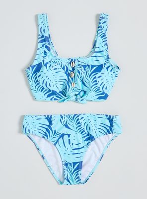 Bikini Estampado con Nudo y Conchitas