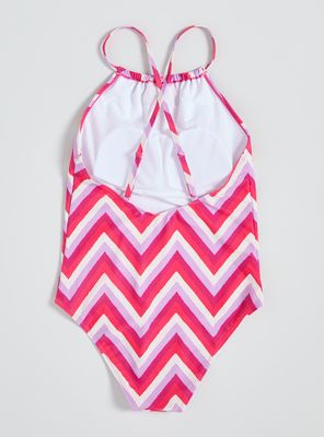 Imagen 2 del producto Traje de Baño Estampado Cuello Halter Trenzado