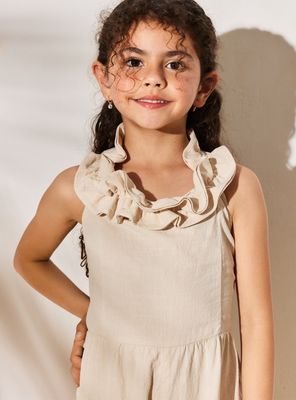 Imagen 2 del producto Enterito Wide Leg con Vuelo Recogido y Panal