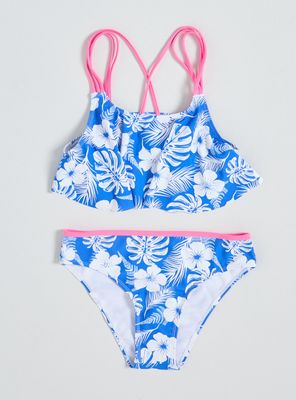 Bikini Vuelos Frontales con Tiritas en Contraste