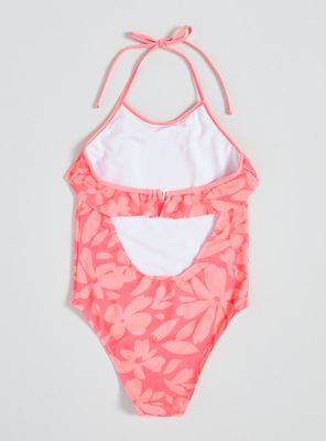 Imagen 2 del producto Traje de Baño con Vuelos Frontales y Cuello Ajustable