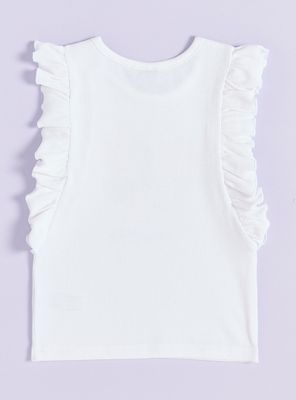 Imagen 2 del producto Polera Rib Vuelos Estampado Minnie