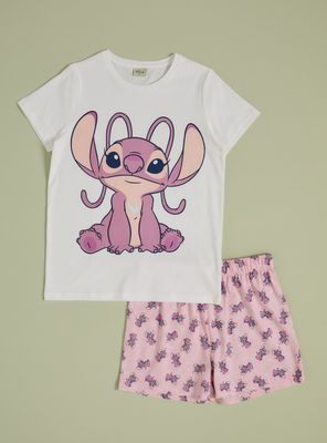 Pijama Corto Estampado Ángel de Stitch