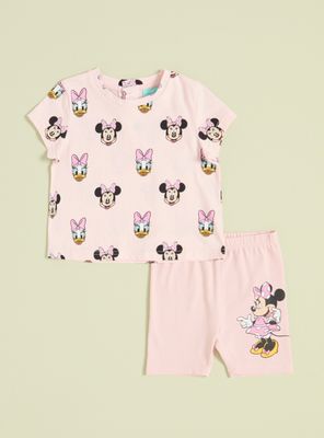 Conjunto Polera y Legging Corta de Minnie y Deisy