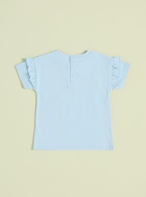 Imagen 2 del producto Polera Estampado Grande Stitch con Vuelos en Mangas