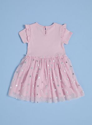 Imagen 2 del producto Vestido Daisy Rosado con Vuelos Tul y Brillo