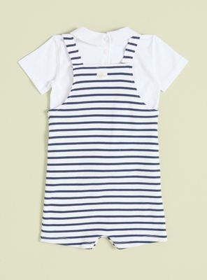 Imagen 2 del producto Conjunto Jardinera Estilo Marinero y Polera Niño