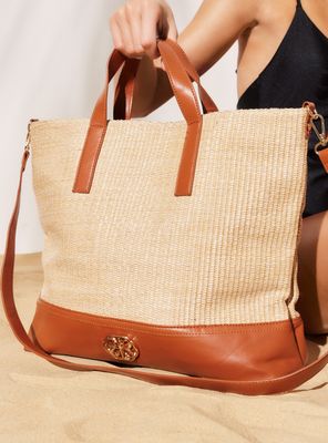 Imagen 2 del producto Cartera Tipo Bolso Rústico con Asas