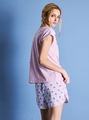 Imagen 2 del producto Pijama Corto Estampado con Collet de Regalo en Caja