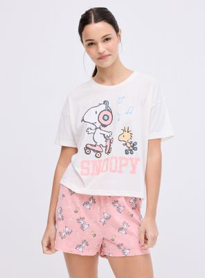 Imagen 1 del producto Pijama Corto Estampado Snoopy en Caja