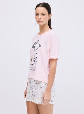 Pijama Corto Licencia Snoopy en Caja