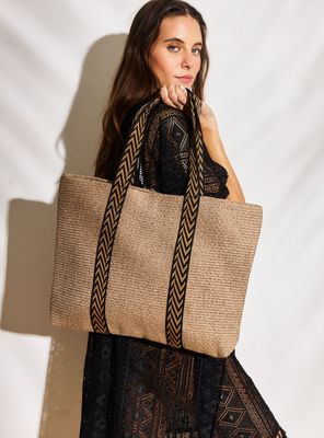 Bolso Efecto Raffia con Straps Diseño