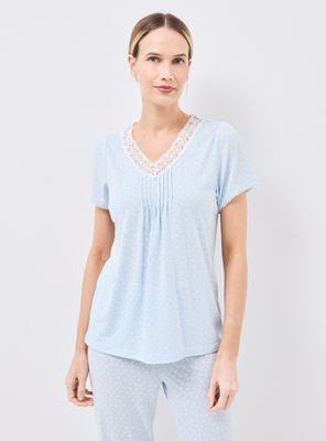 Pijama Corta Largo Estampado