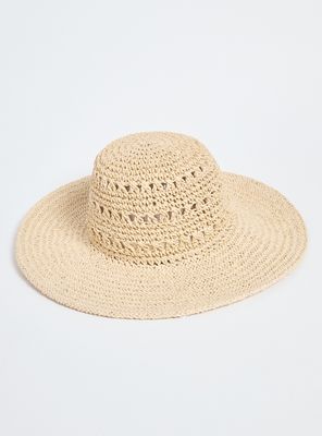 Sombrero Playa Look Raffia Diseño Calados