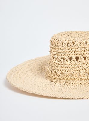 Imagen 2 del producto Sombrero Playa Look Raffia Diseño Calados