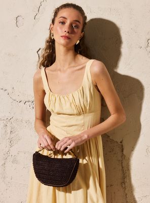 Cartera de Hombro Trenzada Colaboración María Pombo